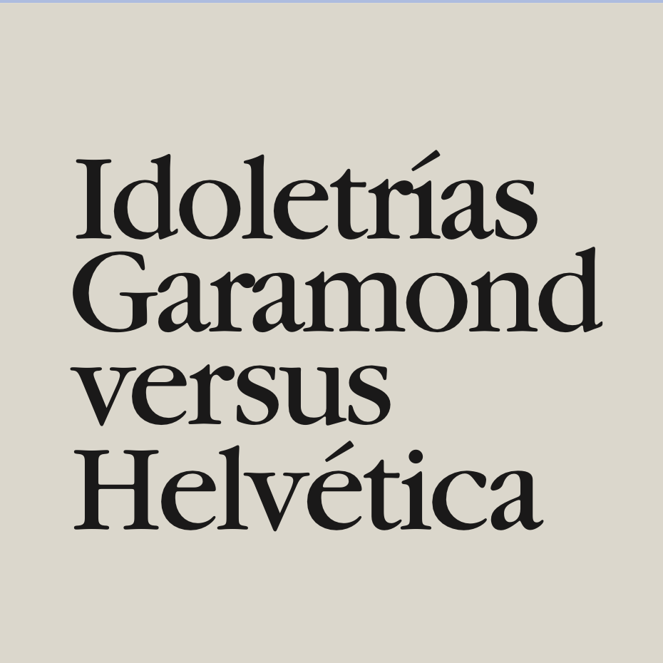 Garamond vs Helvetica